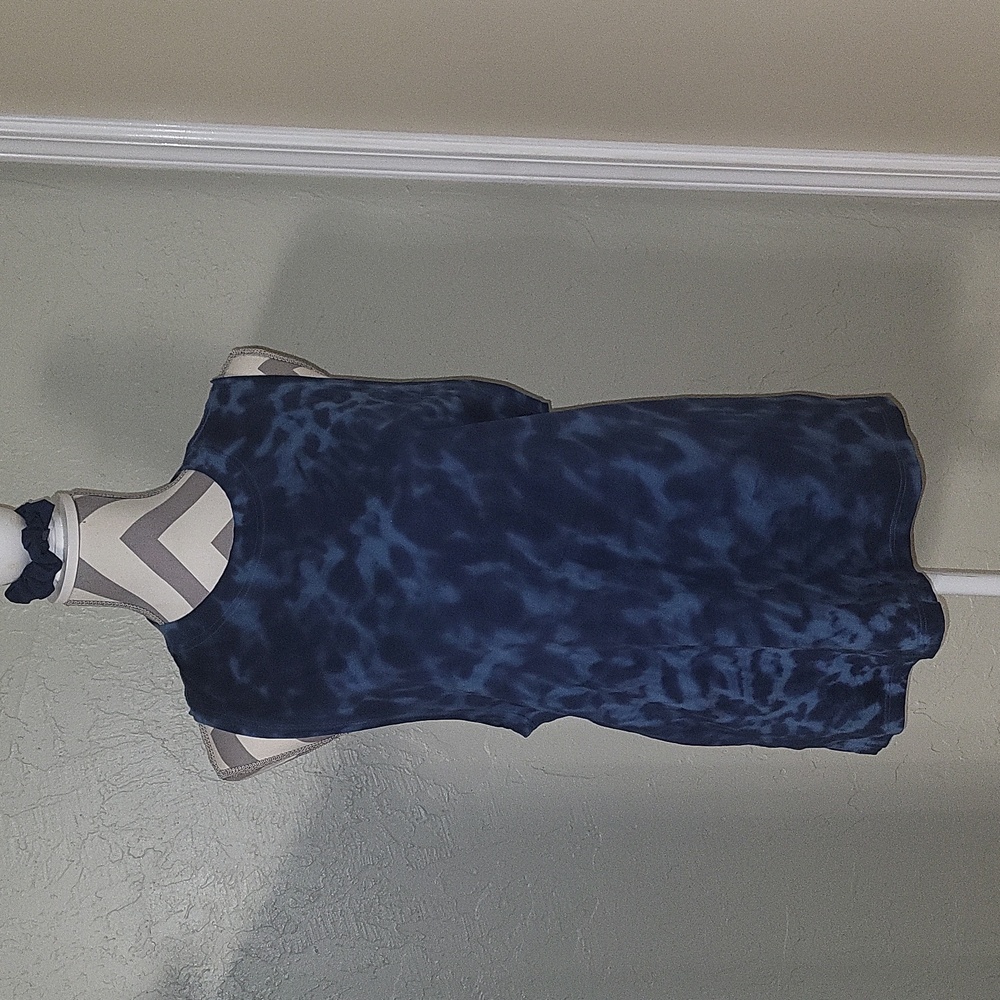 Lululemon Athletica Navy Tie-Dye Tank Top